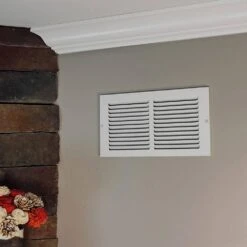 12 In. X 6 In. Steel Return Air Grille In White -Fire Place Store whites everbilt registers grilles 71 11206wh 31 1000