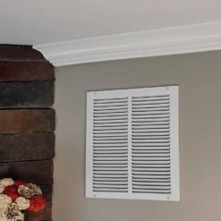 12 In. X 12 In. Steel Return Air Grille In White -Fire Place Store whites everbilt registers grilles 71 11212wh 31 1000