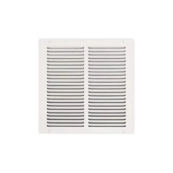 12 In. X 12 In. Steel Return Air Grille In White