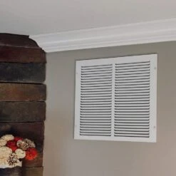 12 In. X 14 In. Steel Return Air Grille In White -Fire Place Store whites everbilt registers grilles 71 11214wh 31 1000