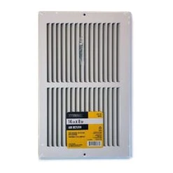 14 In. X 8 In. Steel Return Air Grille In White -Fire Place Store whites everbilt registers grilles 71 11408wh 4f 1000