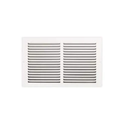 14 In. X 8 In. Steel Return Air Grille In White