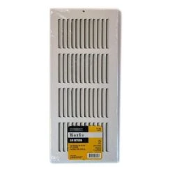 16 In. X 6 In. Steel Return Air Grille In White 8 16 In. X 6 In. Steel Return Air Grille In White -Fire Place Store whites everbilt registers grilles 71 11606wh 4f 1000
