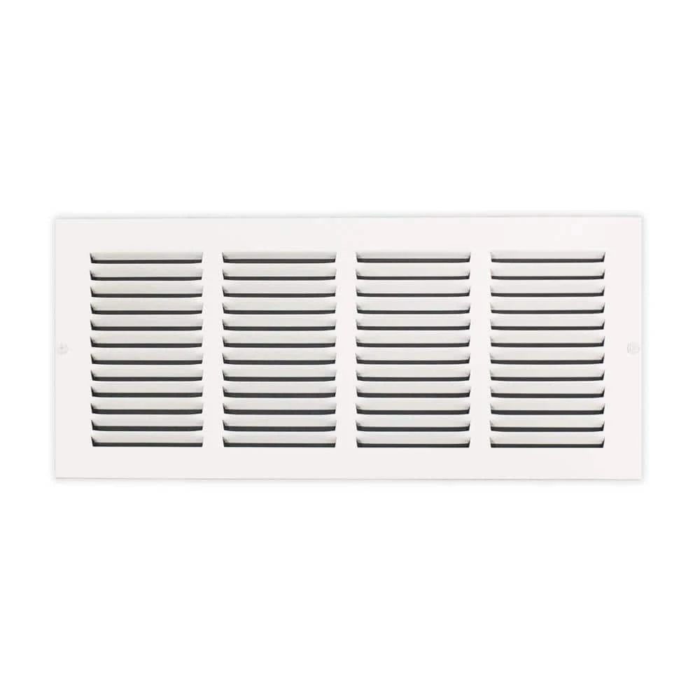 16 In. X 6 In. Steel Return Air Grille In White 1 16 In. X 6 In. Steel Return Air Grille In White