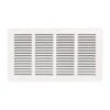 16 In. X 8 In. Steel Return Air Grille In White