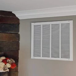 16 In. X 14 In. Steel Return Air Grille In White -Fire Place Store whites everbilt registers grilles 71 11614wh 31 1000