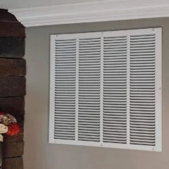 20 In. X 20 In. Steel Return Air Grille In White -Fire Place Store whites everbilt registers grilles 71 12020wh 31 1000