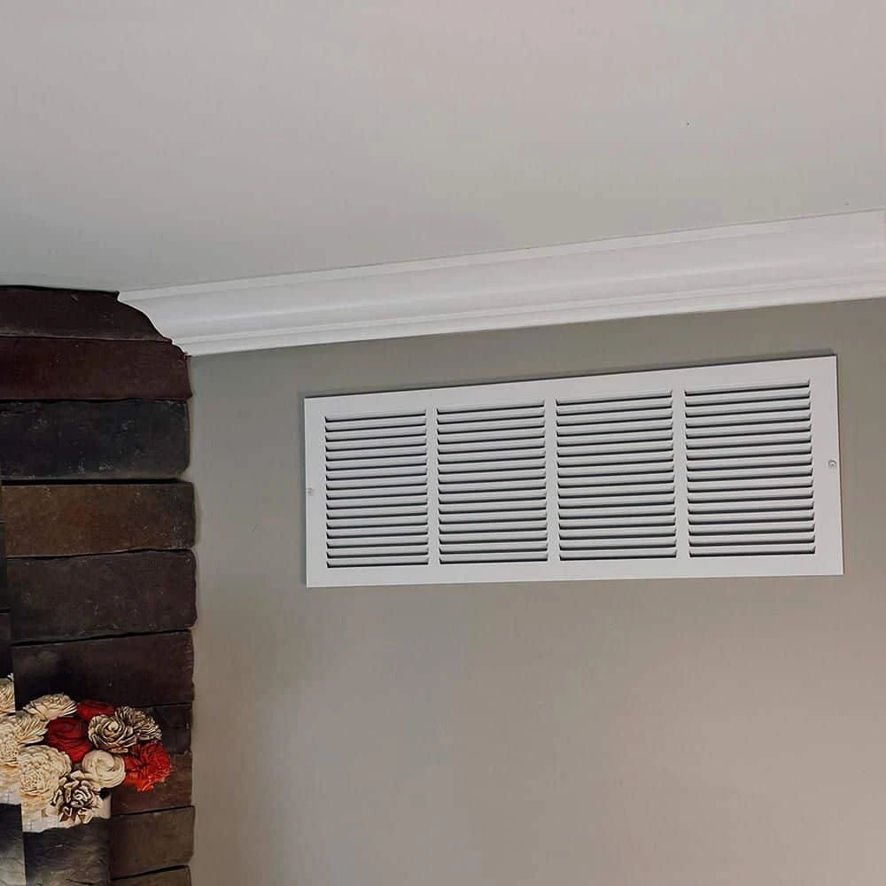 24 In. X 8 In. Steel Return Air Grille In White 7 24 In. X 8 In. Steel Return Air Grille In White - Image 7