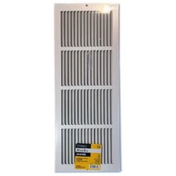 24 In. X 8 In. Steel Return Air Grille In White 9 24 In. X 8 In. Steel Return Air Grille In White -Fire Place Store whites everbilt registers grilles 71 12408wh 4f 1000