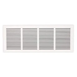 24 In. X 8 In. Steel Return Air Grille In White