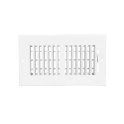 8 In. X 4 In. 2-Way Steel Wall/Ceiling Register In White -Fire Place Store whites everbilt registers grilles e102m08x04 c3 1000