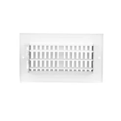 8 In. X 4 In. 2-Way Steel Wall/Ceiling Register In White -Fire Place Store whites everbilt registers grilles e102m08x04 fa 1000