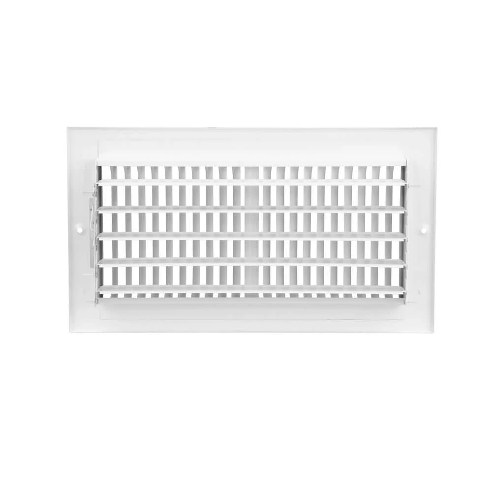 12 In. X 6 In. 2-Way Steel Wall/Ceiling Register In White 10 12 In. X 6 In. 2-Way Steel Wall/Ceiling Register In White - Image 10