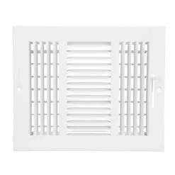 10 In. X 8 In. 3-Way Steel Wall/Ceiling Register In White 9 10 In. X 8 In. 3-Way Steel Wall/Ceiling Register In White -Fire Place Store whites everbilt registers grilles e103m10x08 c3 1000