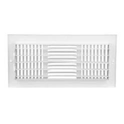 14 In. X 6 In. 3-Way Steel Wall/Ceiling Register In White 13 14 In. X 6 In. 3-Way Steel Wall/Ceiling Register In White -Fire Place Store whites everbilt registers grilles e103m14x06 fa 1000