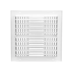 10 In. X 10 In. 4-Way Steel Wall/Ceiling Register In White -Fire Place Store whites everbilt registers grilles e104m10x10 fa 1000
