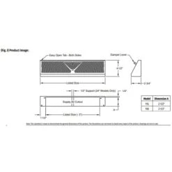 15 In. 3-Way Steel Baseboard Diffuser Supply In White -Fire Place Store whites everbilt registers grilles e115sw fa 1000