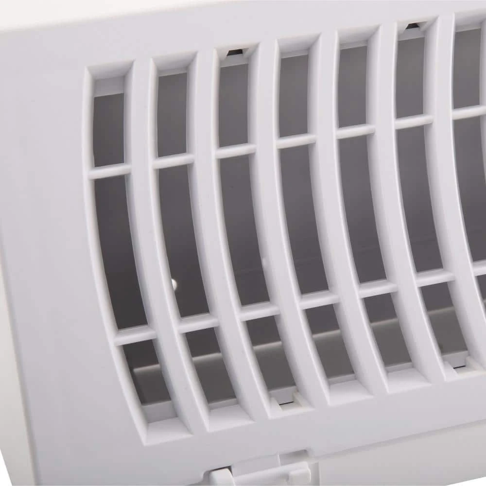 15 In. 3-Way Plastic Baseboard Diffuser Supply In White 4 15 In. 3-Way Plastic Baseboard Diffuser Supply In White - Image 4