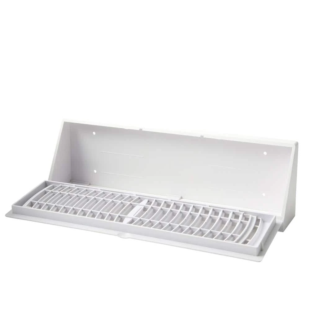 15 In. 3-Way Plastic Baseboard Diffuser Supply In White 3 15 In. 3-Way Plastic Baseboard Diffuser Supply In White - Image 3