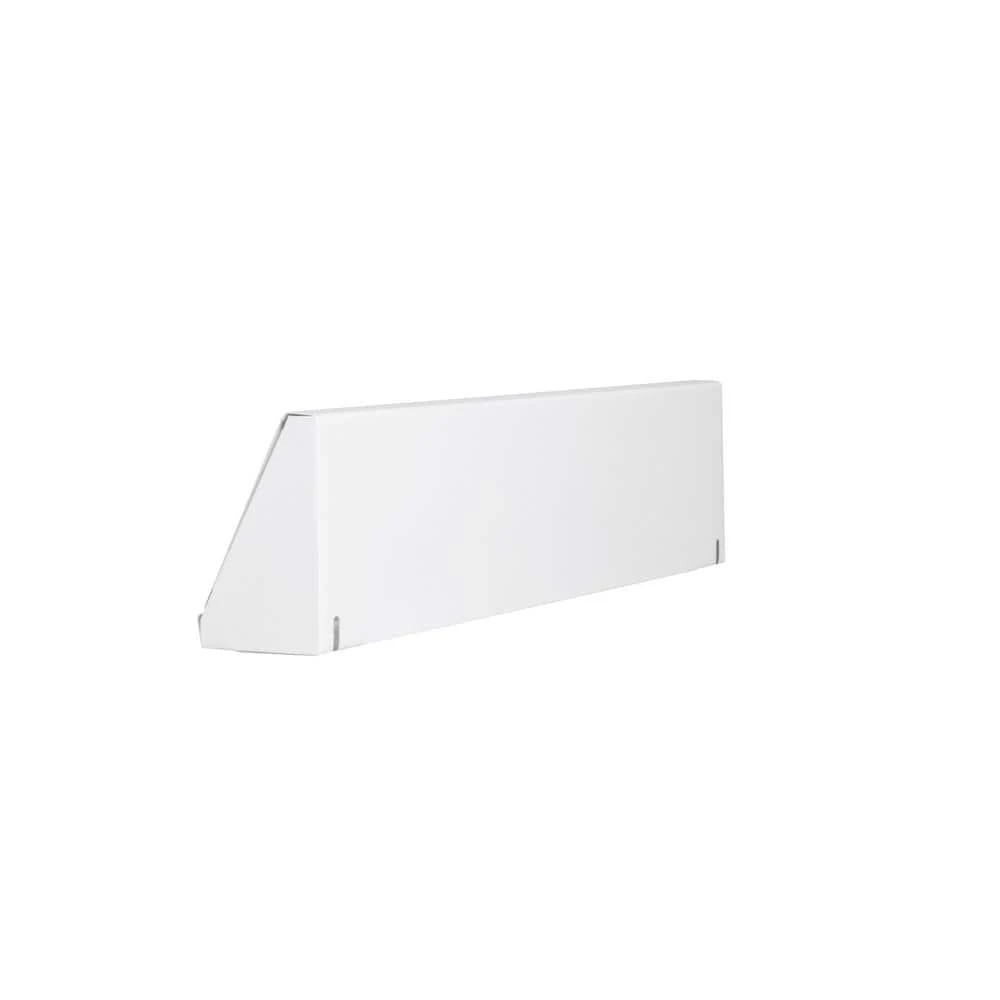 18 In. 3-Way Steel Baseboard Diffuser Supply In White 6 18 In. 3-Way Steel Baseboard Diffuser Supply In White - Image 6