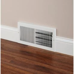 14 In. X 6 In. 2-Way Steel Baseboard Register In White -Fire Place Store whites everbilt registers grilles e123m14x06 fa 1000
