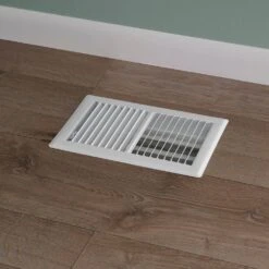 6 In. X 10 In. 2-Way Steel Floor Register In White -Fire Place Store whites everbilt registers grilles e150mw06x10 fa 1000