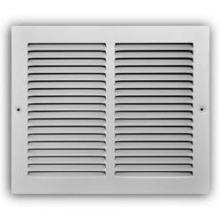 12 In. X 10 In. Steel Return Air Grille In White