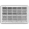 20 In. X 12 In. Steel Return Air Grille In White