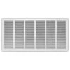 30 In. X 14 In. Steel Return Air Grille In White