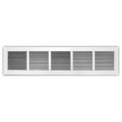 30 In. X 6 In. Steel Return Air Grille With 1/3 In. Fin Spacing In White