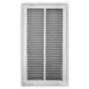 12 In. X 24 In. Steel Return Air Filter Grille In White