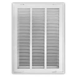 14 In. X 20 In. Steel Return Air Filter Grille In White