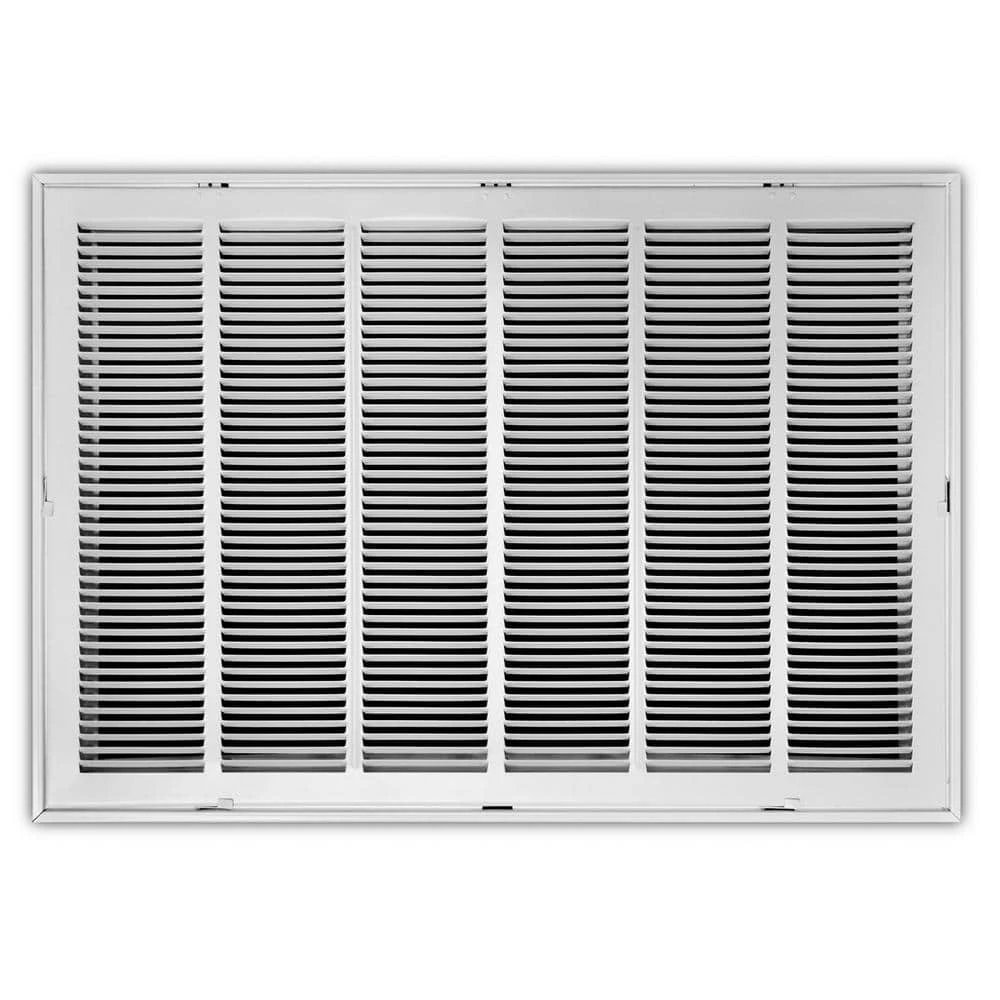 30 In. X 20 In. Steel Return Air Filter Grille In White 1 30 In. X 20 In. Steel Return Air Filter Grille In White