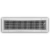 24 In. X 6 In. 1-Way Steel Adjustable Wall/Ceiling Register In White