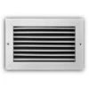 10 In. X 6 In. Steel Fixed Bar Return Air Grille In White