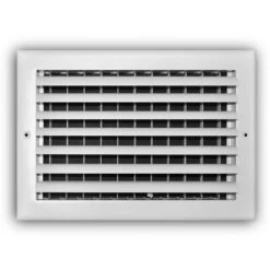 12 In. X 8 In. 1-Way Adjustable Curved Blade Wall/Ceiling Register