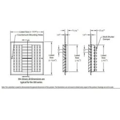 12 In. X 12 In. 4-Way Adjustable Curved Blade Wall/Ceiling Register -Fire Place Store whites everbilt registers grilles e304m12x12 44 1000
