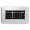 8 In. X 4 In. 1-Way Aluminum Adjustable Wall/Ceiling Register In White