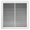 20 In. X 20 In. Aluminum Fixed Bar Return Air Grille In White