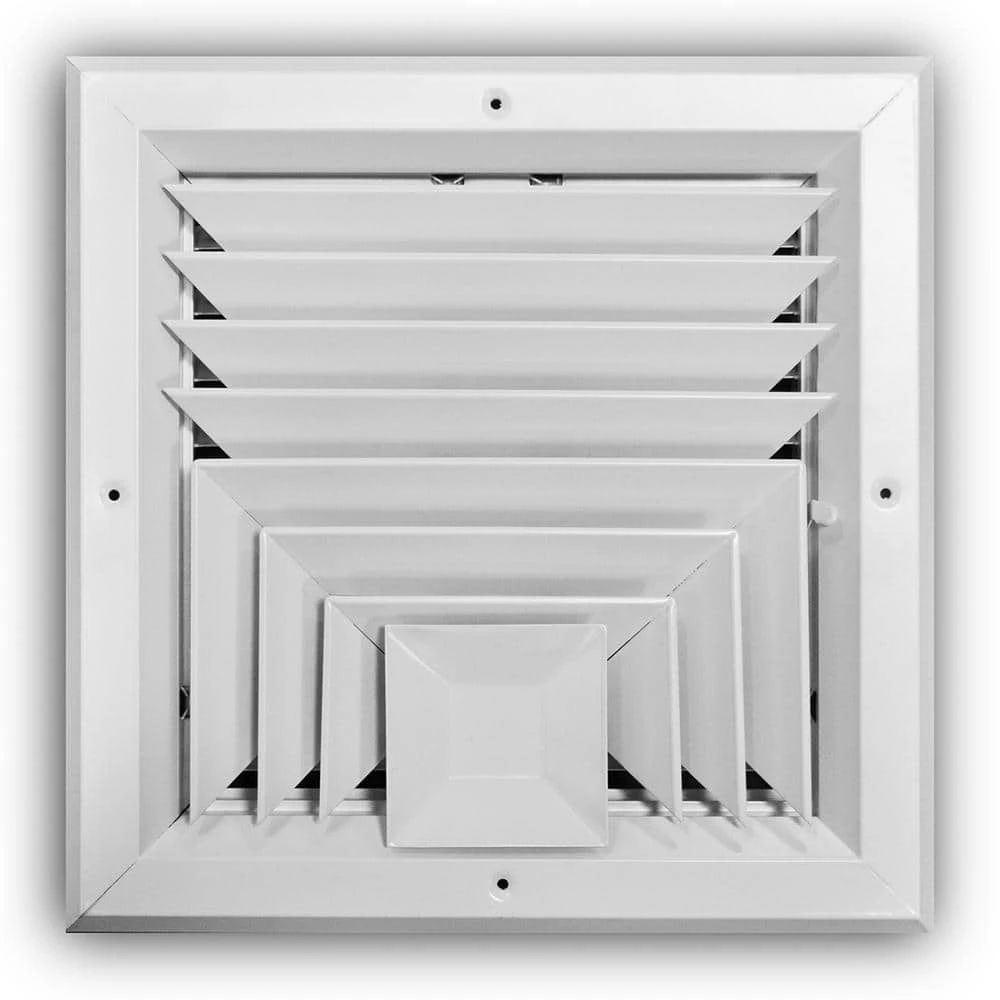 10 In. X 10 In. 3-Way Square Wall/Ceiling Register 1 10 In. X 10 In. 3-Way Square Wall/Ceiling Register