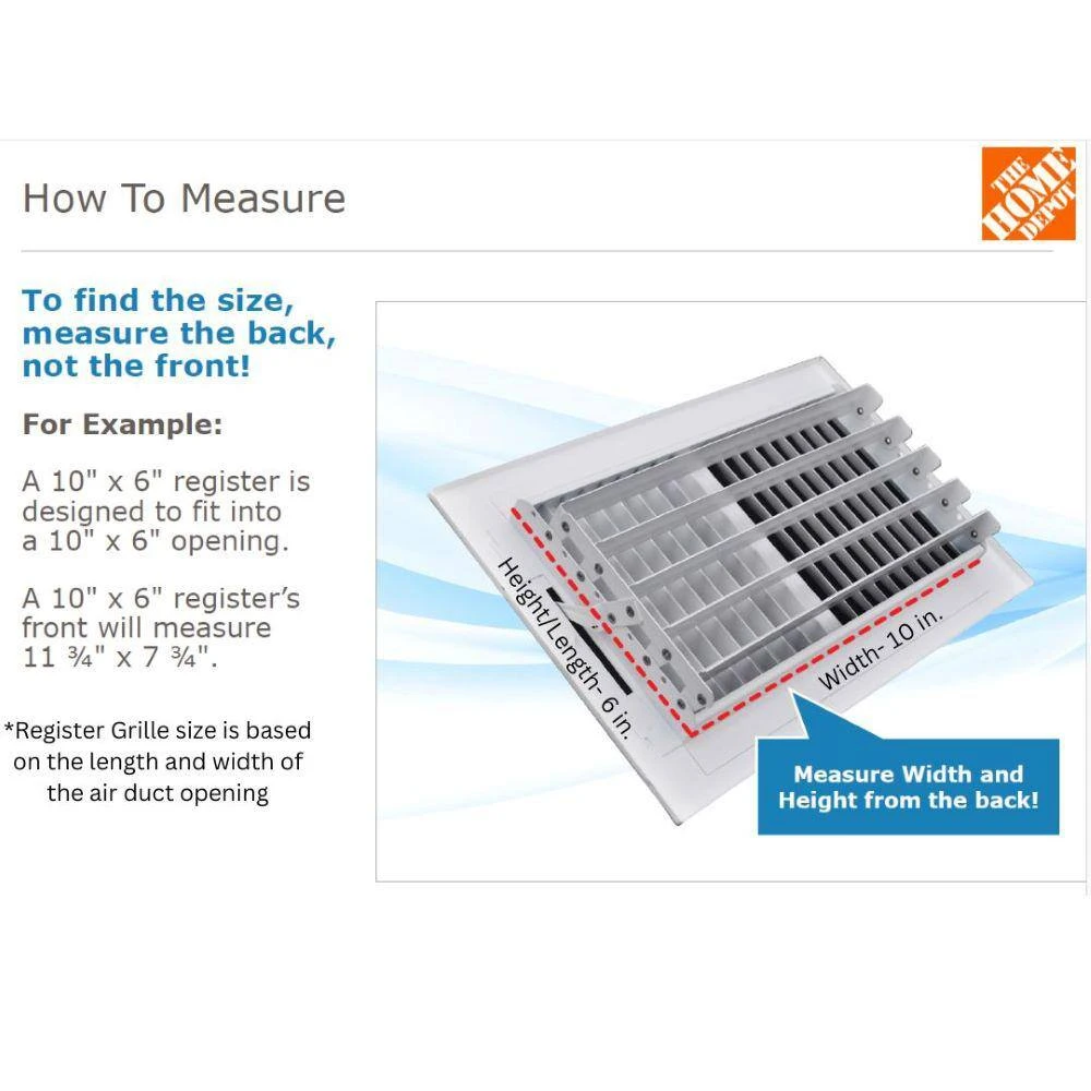 10 In. X 10 In. 2-Way Wall/Ceiling Register 2 10 In. X 10 In. 2-Way Wall/Ceiling Register - Image 2