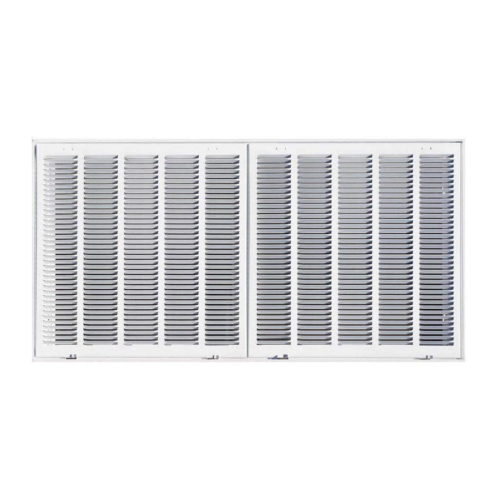 40 In. X 20 In. Steel Return Air Filter Grille In White 1 40 In. X 20 In. Steel Return Air Filter Grille In White