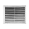 14 In. X 14 In. Fixed Bar Return Air Grille, White