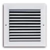 8 In. X 8 In. White Steel Return Air Grille