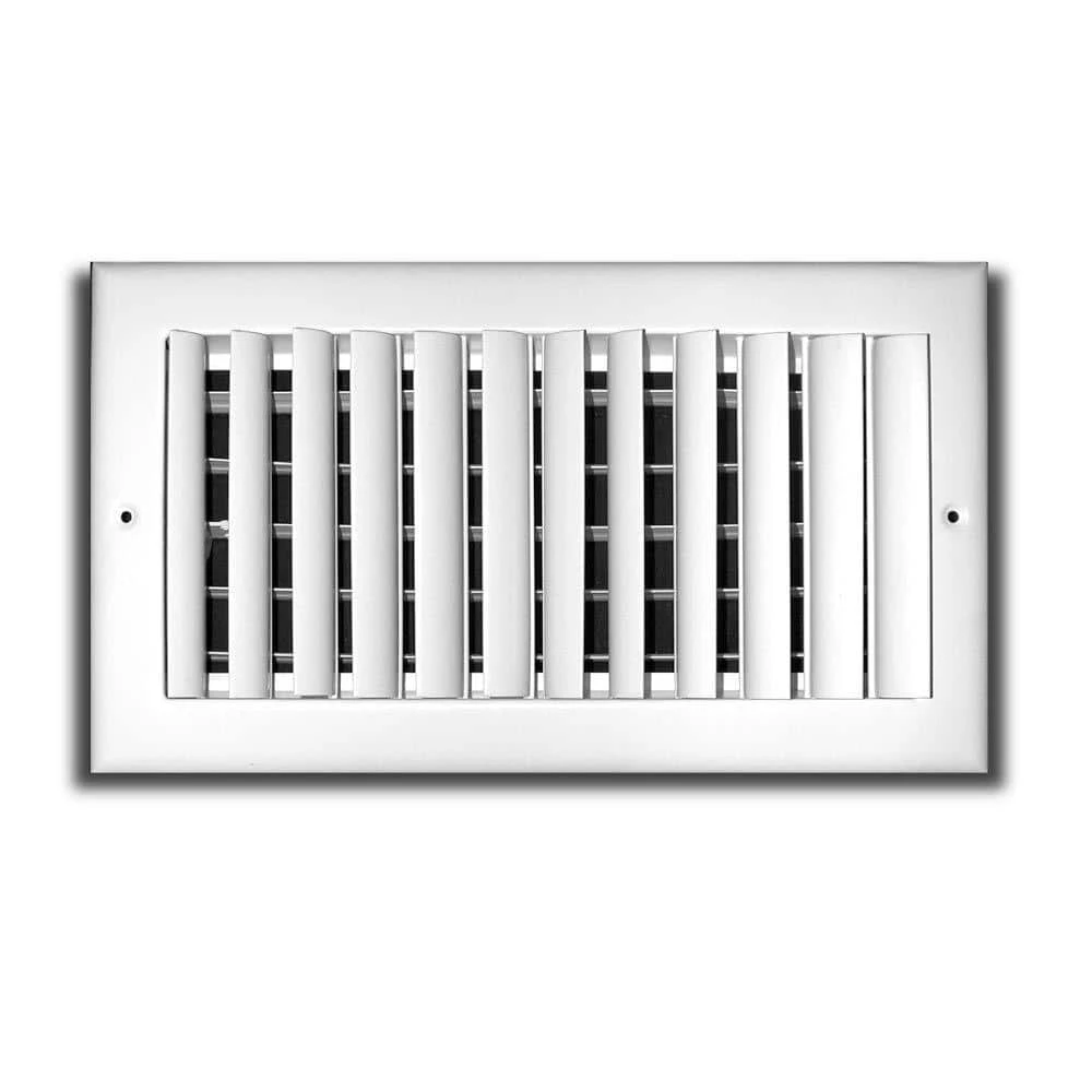 10 In. X 6 In. 2-Way Adjustable Vertical Curved Blade Wall/Ceiling Register 1 10 In. X 6 In. 2-Way Adjustable Vertical Curved Blade Wall/Ceiling Register