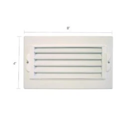 8 In. X 4 In. Plastic Ceiling Register 1-Way -Fire Place Store whites everbilt registers grilles rgc841rhd a0 1000