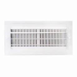 10 In. X 4 In. 2-Way Steel Wall/Ceiling Register, White -Fire Place Store whites ez flo registers grilles 61609 4f 1000