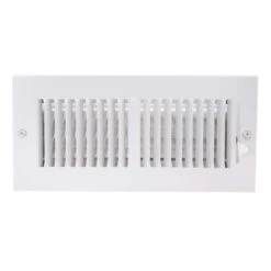 10 In. X 4 In. 2-Way Steel Wall/Ceiling Register, White -Fire Place Store whites ez flo registers grilles 61609 c3 1000