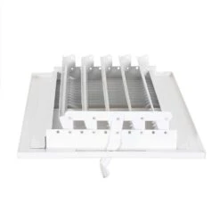 12 In. X 6 In. 2-Way Steel Wall/Ceiling Register, White -Fire Place Store whites ez flo registers grilles 61612 4f 1000