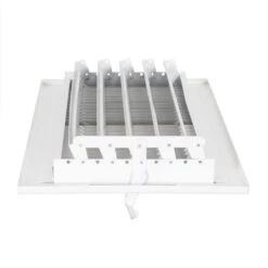 14 In. X 6 In. 2-Way Steel Wall/Ceiling Register, White 10 14 In. X 6 In. 2-Way Steel Wall/Ceiling Register, White -Fire Place Store whites ez flo registers grilles 61613 1f 1000